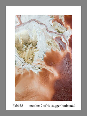 Aerial view of salt pans
